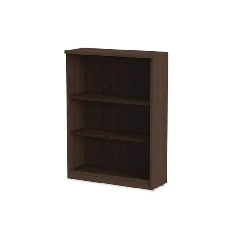 Alera Valencia Series Bookcase, Three-Shelf, 31.75w x 14d x 39.38h, Espresso. Picture 6