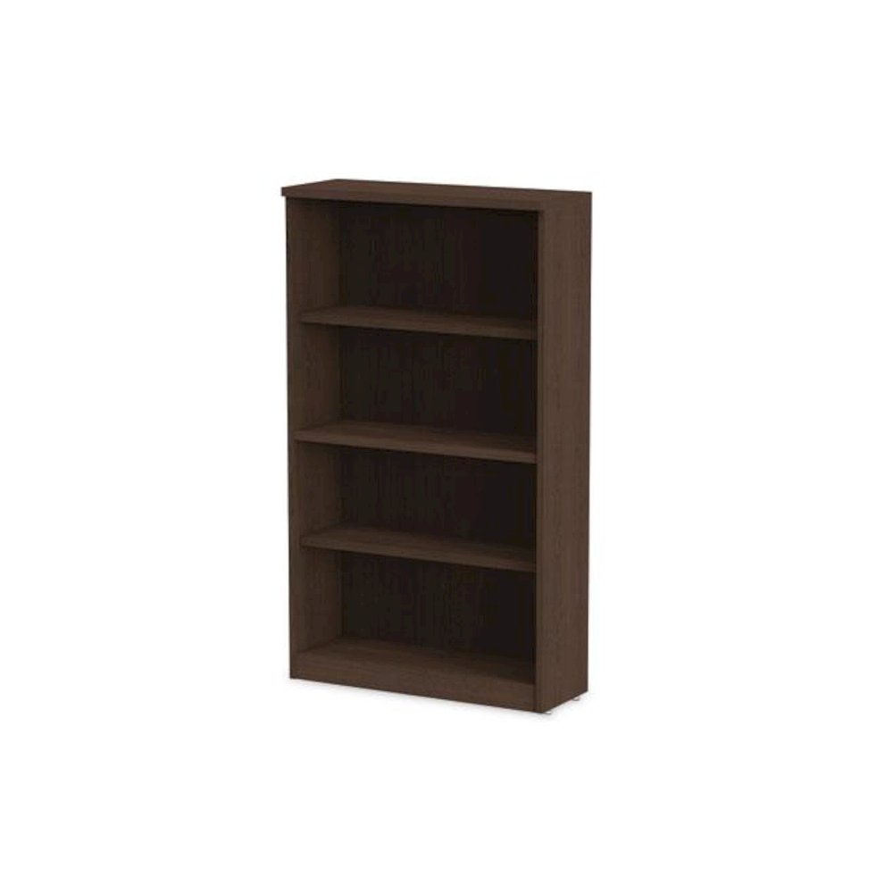 Alera Valencia Series Bookcase, Four-Shelf, 31.75w x 14d x 54.88h, Espresso. Picture 6
