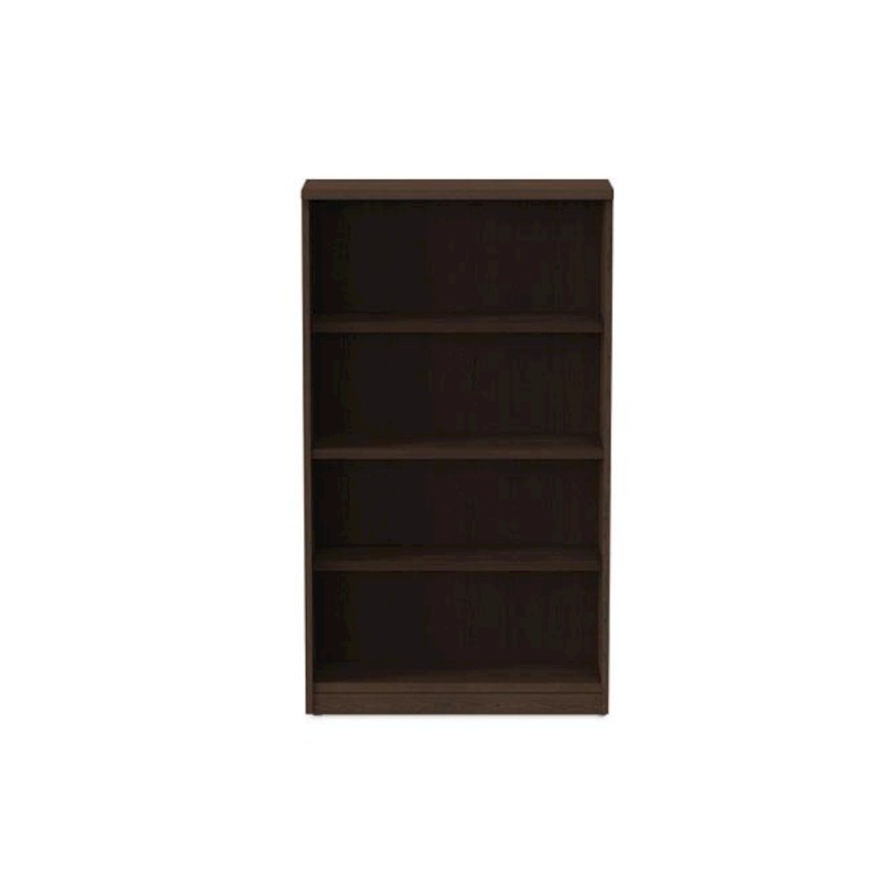 Alera Valencia Series Bookcase, Four-Shelf, 31.75w x 14d x 54.88h, Espresso. Picture 7