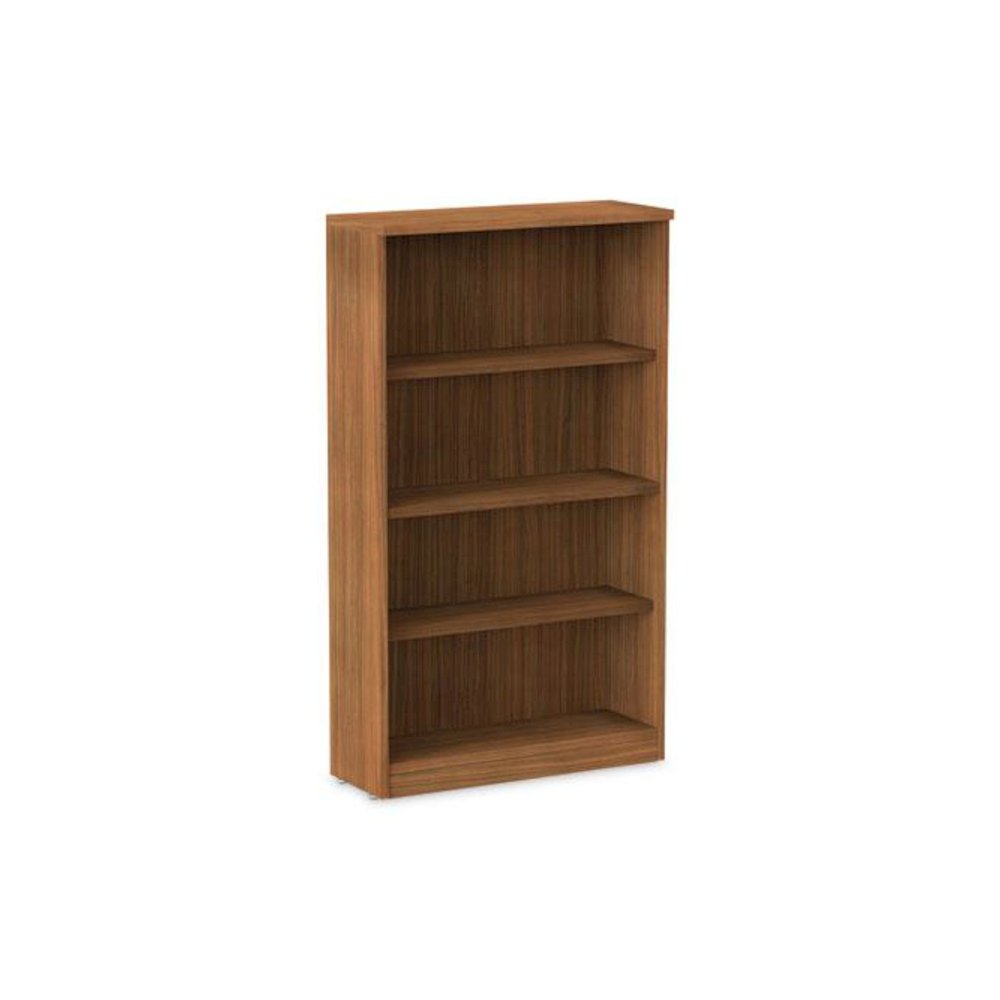 Alera Valencia Series Bookcase, Four-Shelf, 31.75w x 14d x 54.88h, Modern Walnut. Picture 1