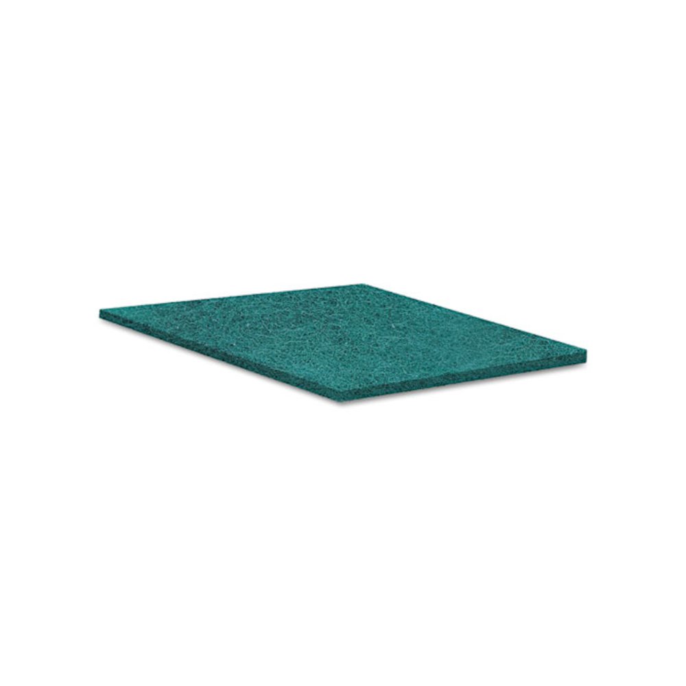 Medium-Duty Scouring Pad, 6 x 9, Green, 20/Carton. Picture 2