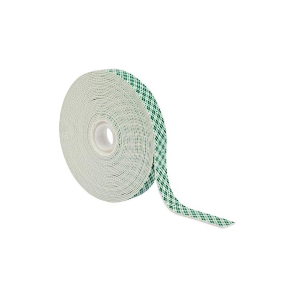 Permanent High-Density Foam Mounting Tape, Holds Up to 2 lb, 0.75" x 9.75 yd, White. Picture 2