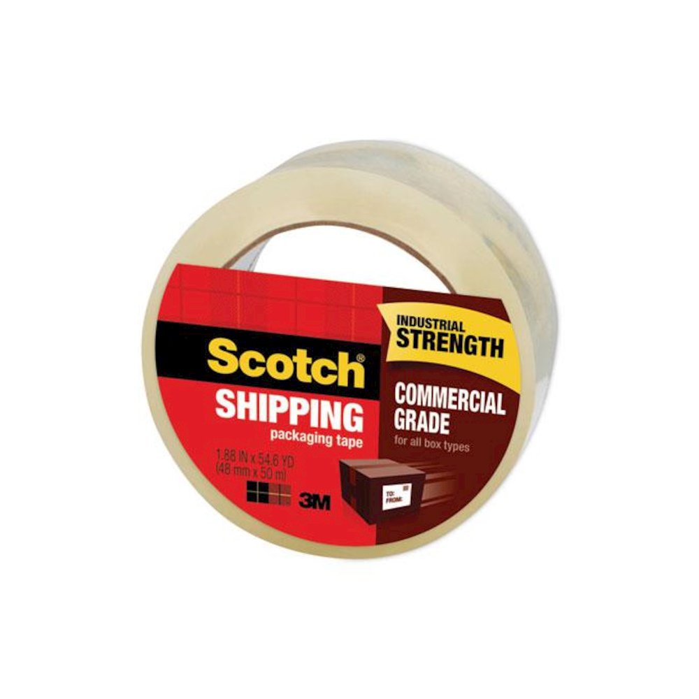 3750 Commercial Grade Packaging Tape with ST-181 Pistol-Grip Dispenser, 3" Core, 1.88" x 54.6 yds, Clear, 36/Carton. Picture 2