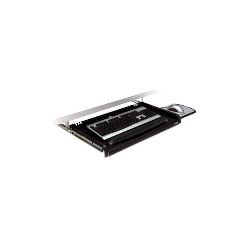 Under Desk Keyboard Drawer, 23w x 14d, Black. Picture 2