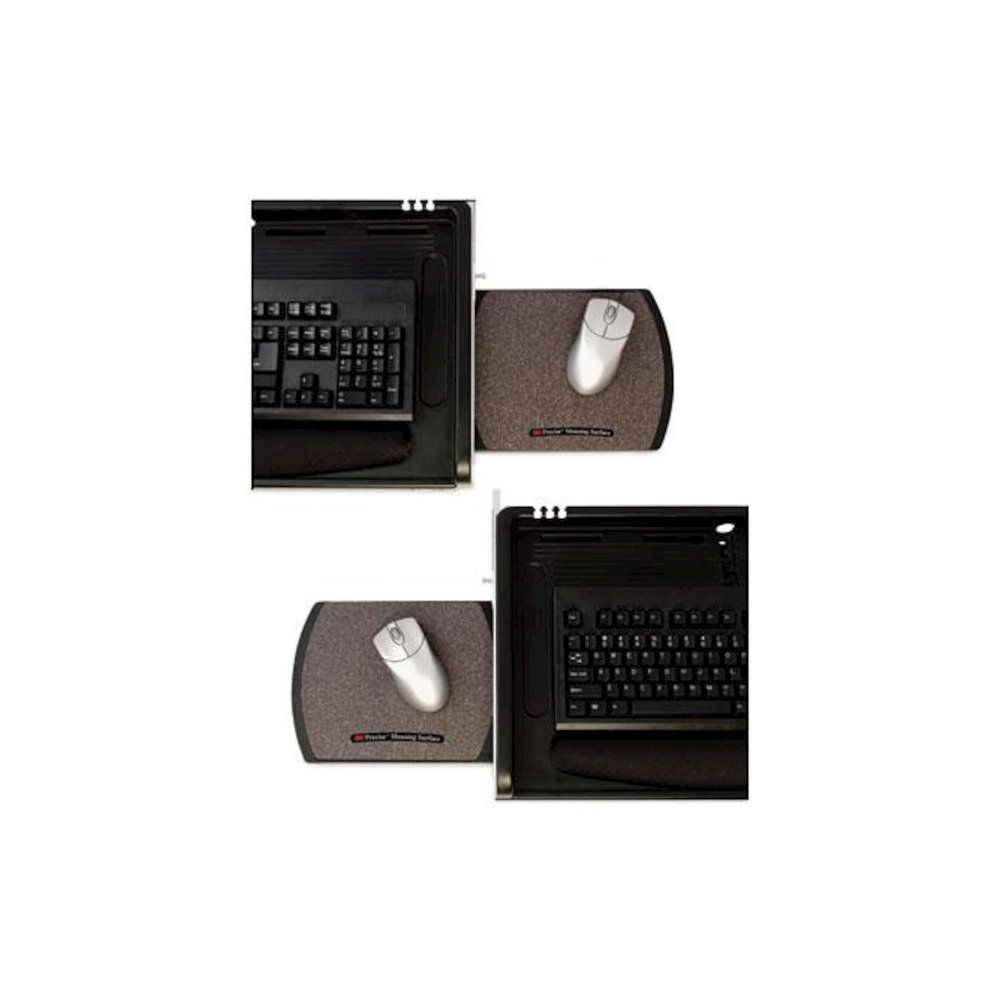 Under Desk Keyboard Drawer, 23w x 14d, Black. Picture 4