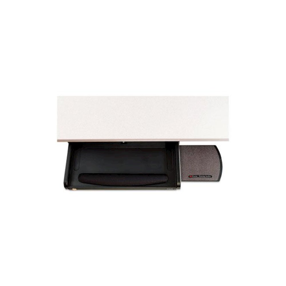 Under Desk Keyboard Drawer, 23w x 14d, Black. Picture 5