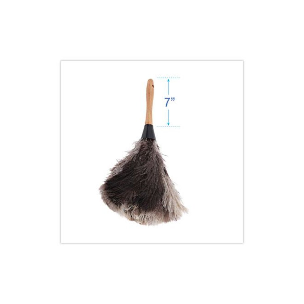 Professional Ostrich Feather Duster, 7" Wood Handle. Picture 2