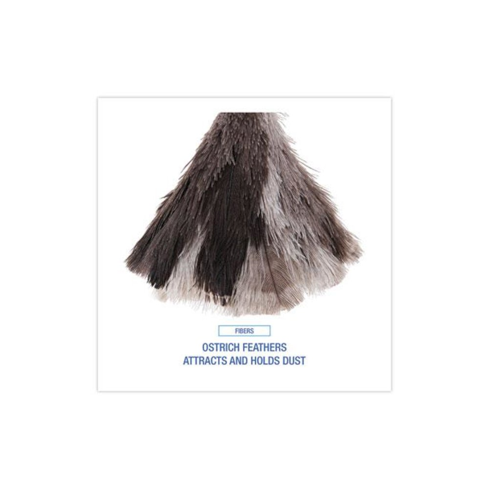 Professional Ostrich Feather Duster, 7" Wood Handle. Picture 4
