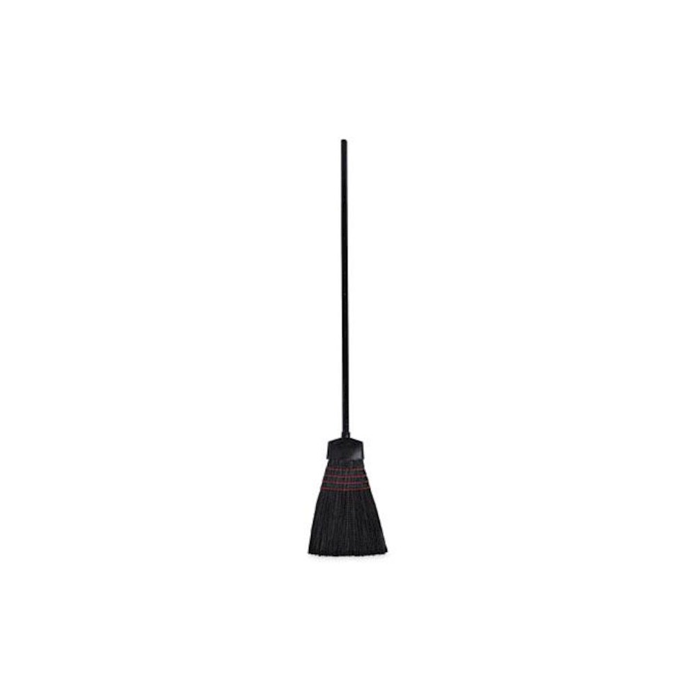 Maid Broom, Plastic Bristles, 54" Overall Length, Dozen. Picture 1