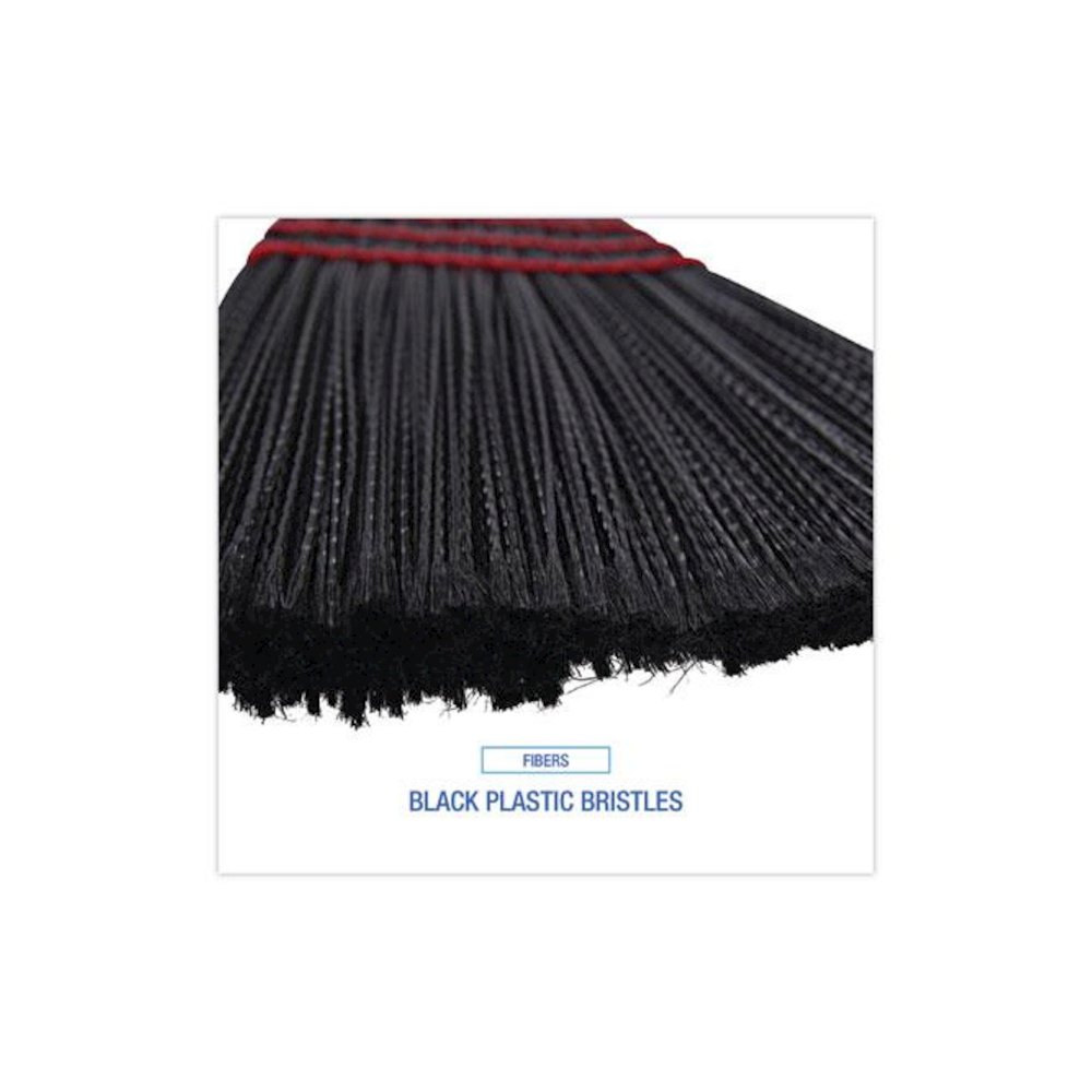 Maid Broom, Plastic Bristles, 54" Overall Length, Dozen. Picture 4