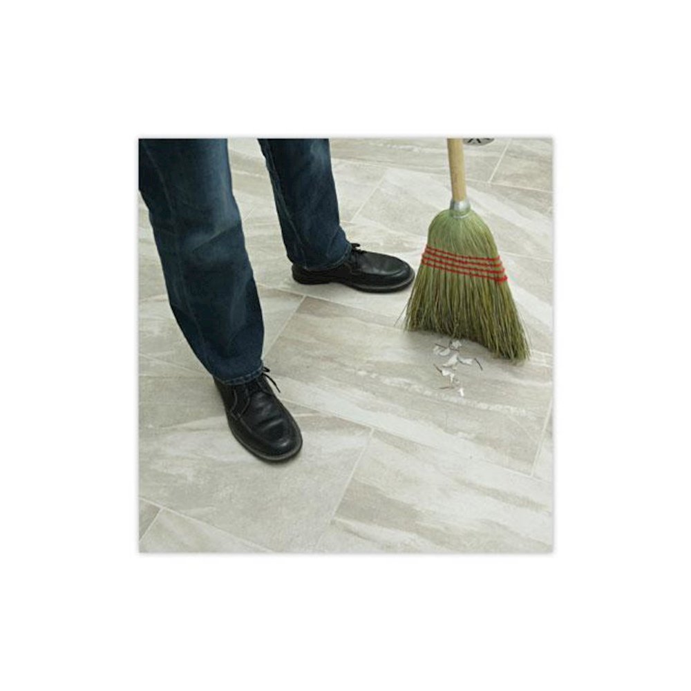Mixed Fiber Maid Broom, Mixed Fiber Bristles, 55" Overall Length, Natural, 12/Carton. Picture 5