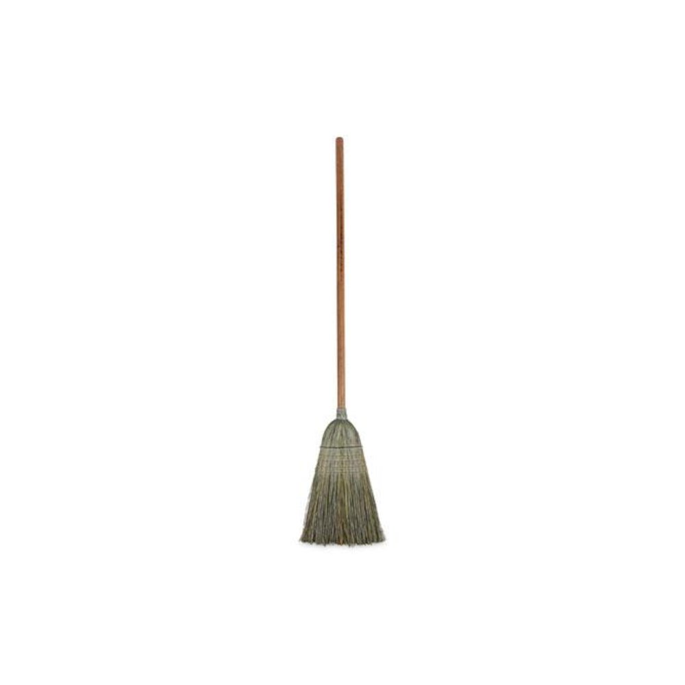 Warehouse Broom, Yucca Corn Fiber Bristles, 56" Overalll Length, Natural, 12/Carton. Picture 1