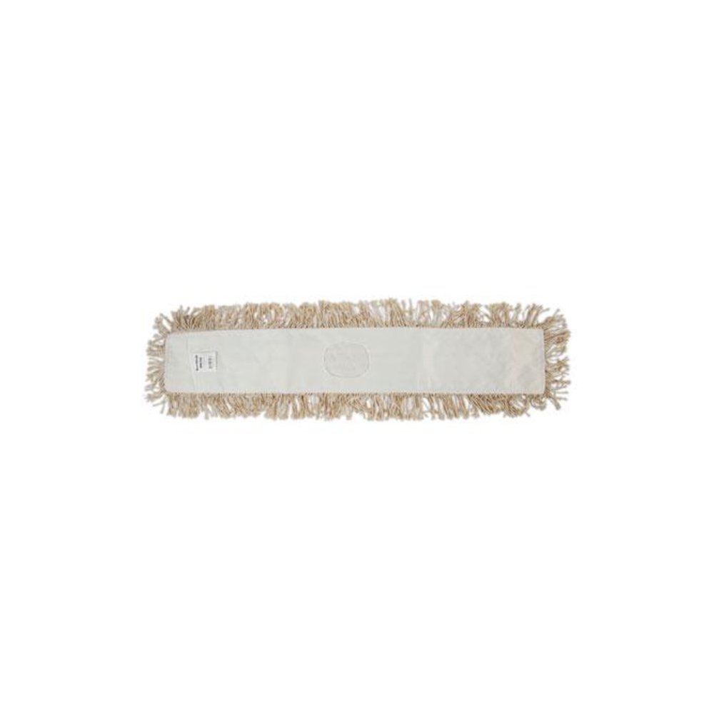 Industrial Dust Mop Head, Washable, Hygrade Cotton, 36 x 5, White. Picture 2