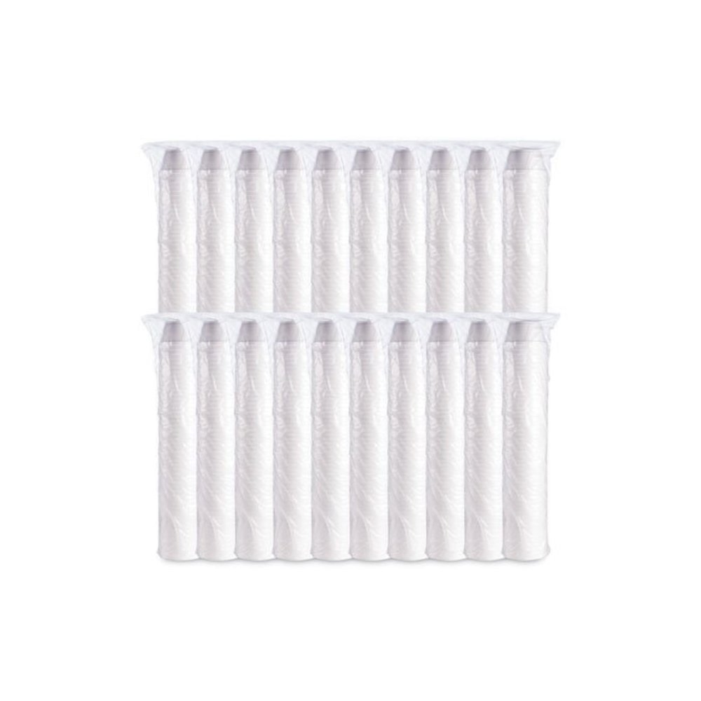 Foam Container, Extra Squat, 8 oz, White, 1,000/Carton. Picture 5