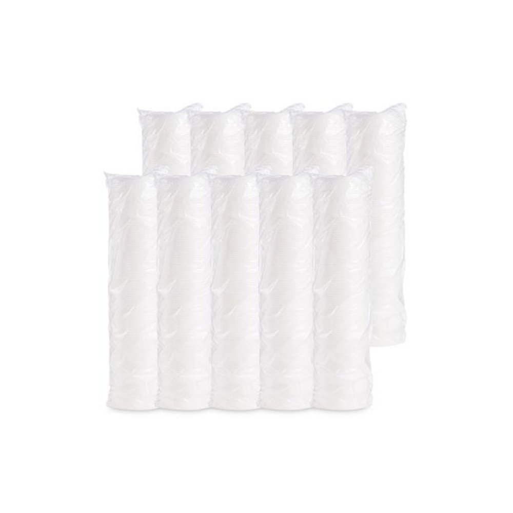 Plastic Lids for Foam Containers, Vented, Fits 3.5 oz to 6 oz, White, 100/Pack, 10 Packs/Carton. Picture 5
