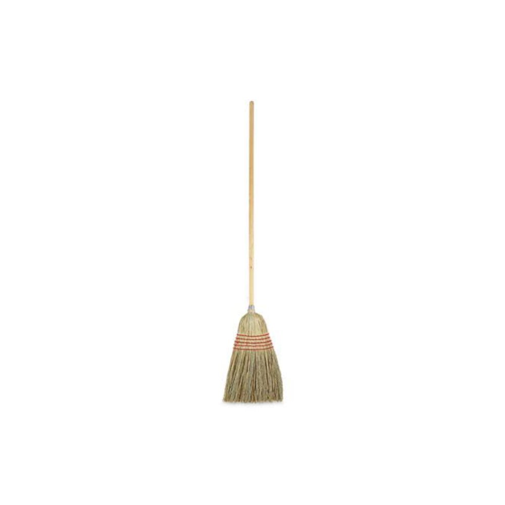 Parlor Broom, Yucca/Corn Fiber Bristles, 56" Overall Length, Natural, 12/Carton. Picture 1