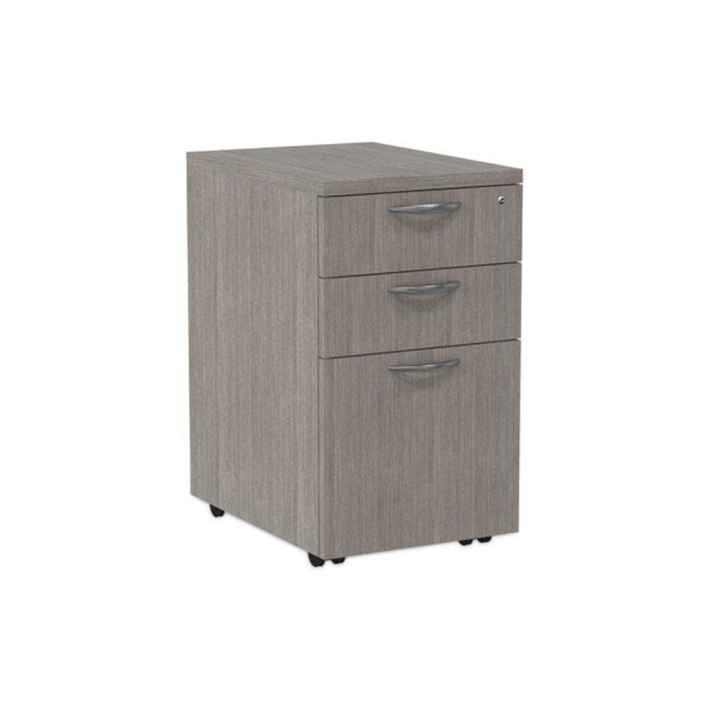 Alera Valencia Series Mobile Pedestal File, Left/Right, 3-Drawer: Box/Box/File, Legal/Letter, Gray, 15.88 x 20.5 x 28.39. Picture 2