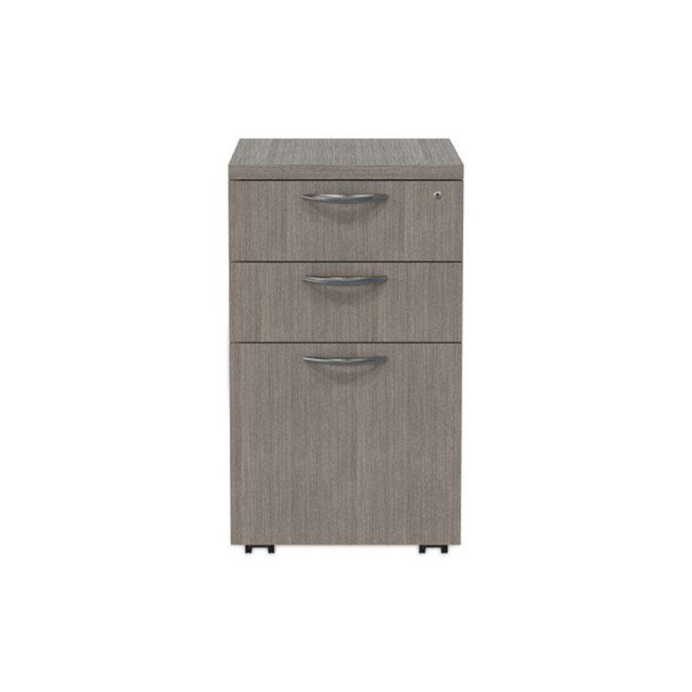 Alera Valencia Series Mobile Pedestal File, Left/Right, 3-Drawer: Box/Box/File, Legal/Letter, Gray, 15.88 x 20.5 x 28.39. Picture 1