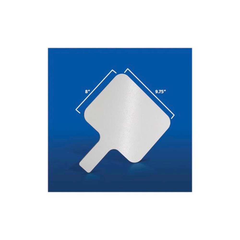 Dry Erase Paddle, 9.75" x 8", White Surface, 12/Pack. Picture 3