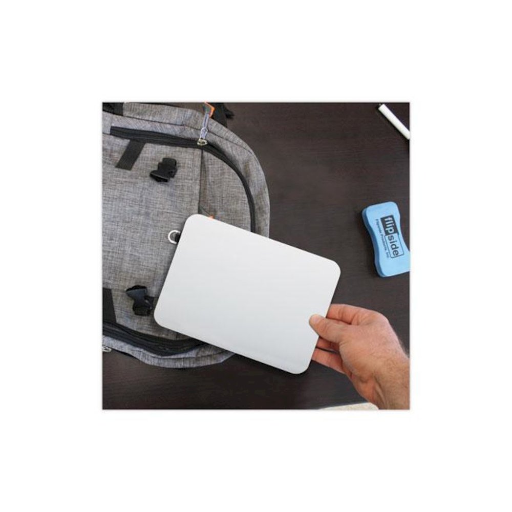Dry Erase Board, 9" x 6", White Surface, 24/Pack. Picture 3
