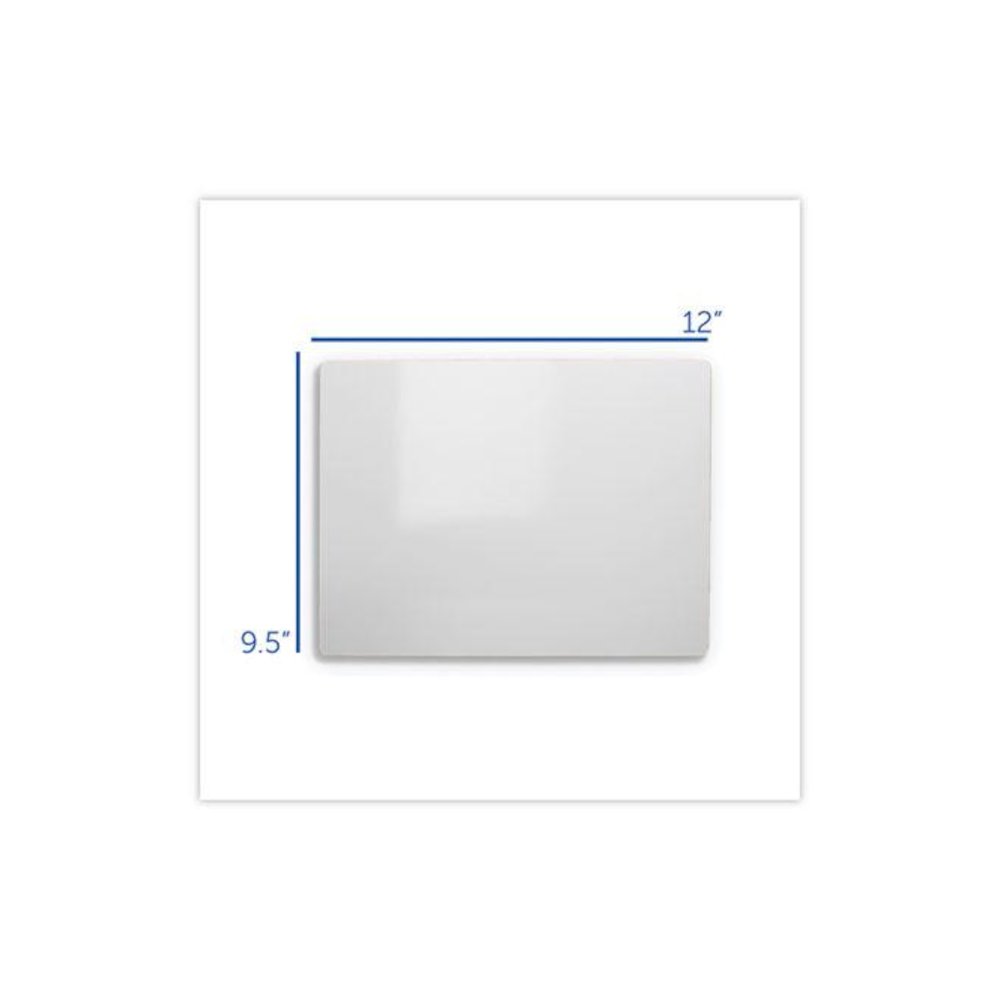 Dry Erase Board, 12" x 9.5", White Surface, 12/Pack. Picture 3