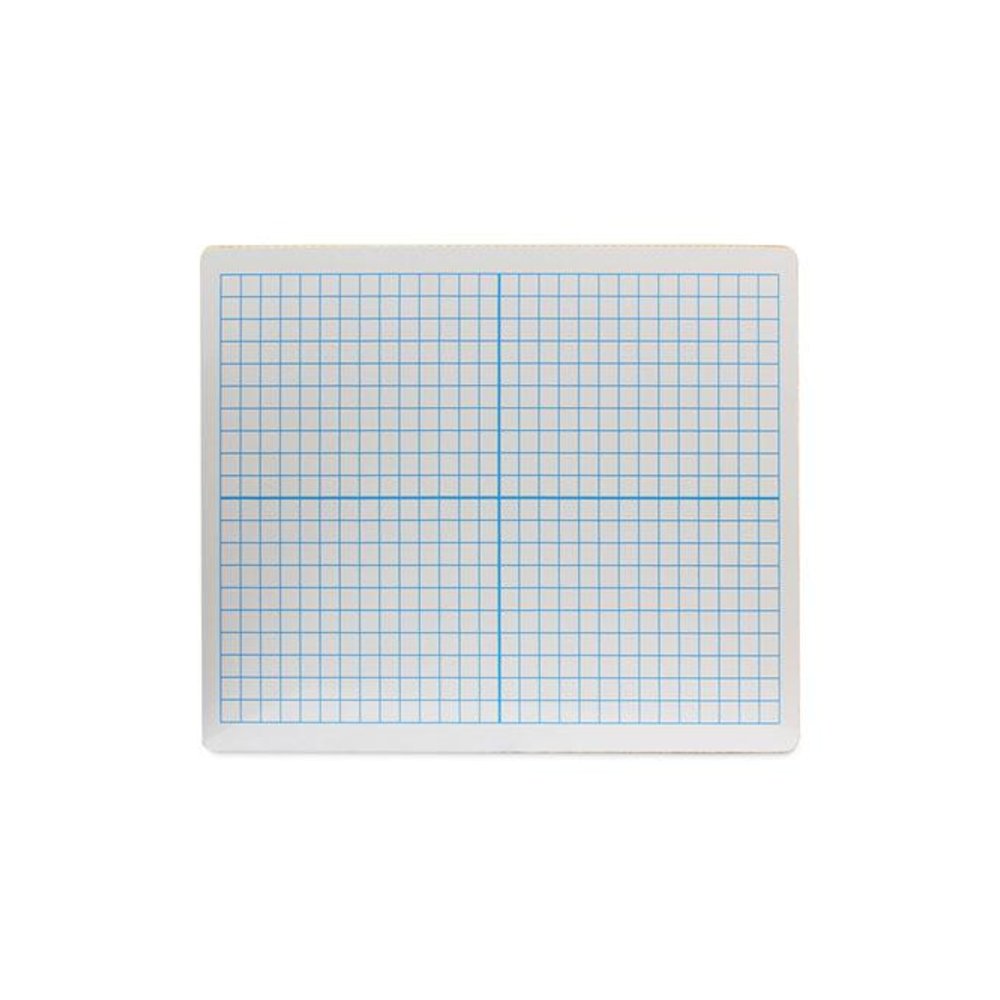 Graphing Two-Sided Dry Erase Board, Computational Grid Format, 12" x 9", White Surface, 12/Pack. Picture 1