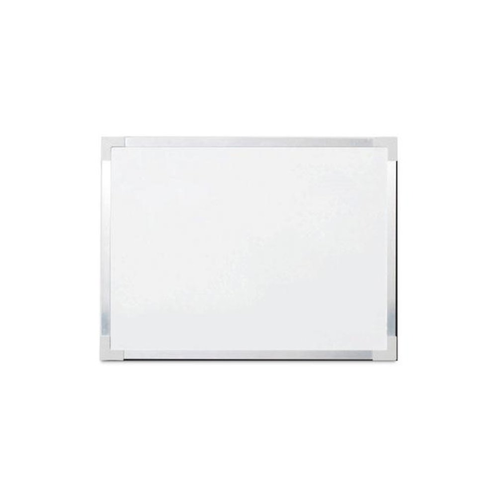 Framed Dry Erase Board, 48" x 36", White Surface, Satin Aluminum Frame. Picture 1