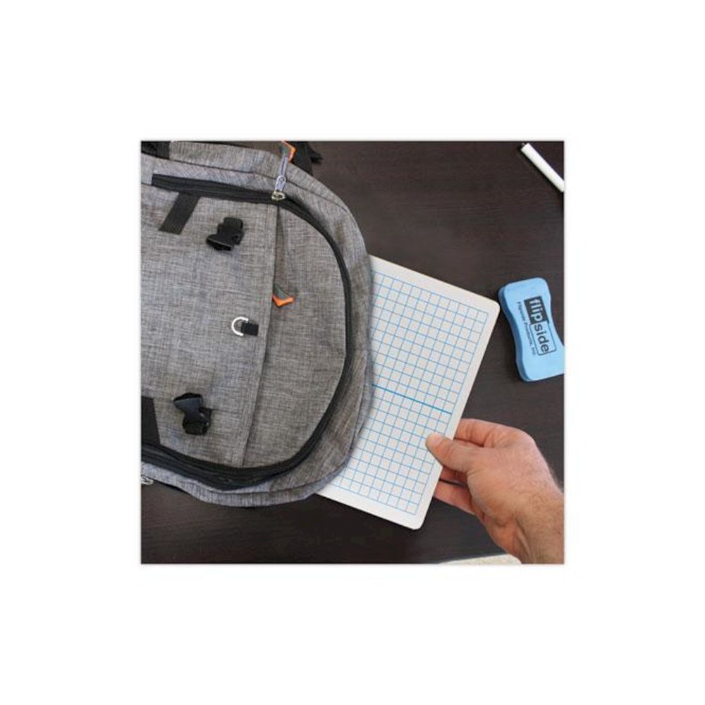 Graphing Two-Sided Dry Erase Board, Computational Grid Format, 12" x 9", White Surface, 12/Pack. Picture 4