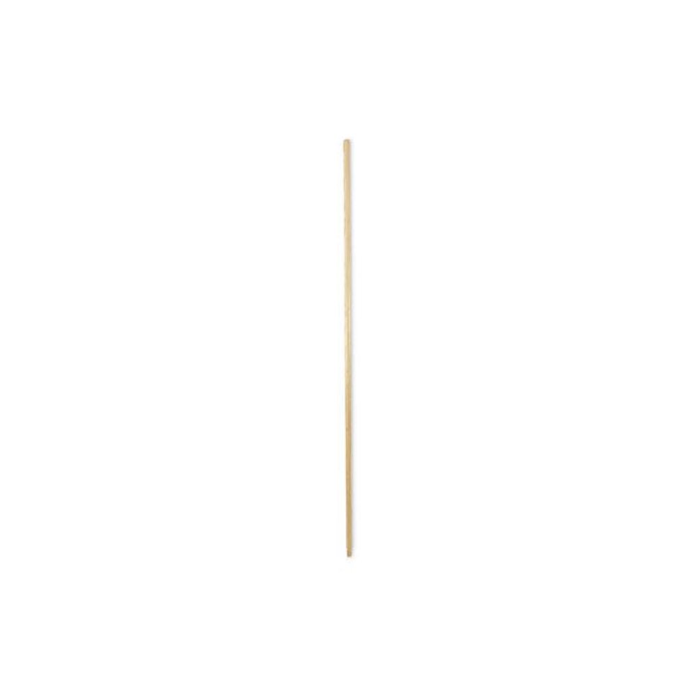Threaded End Broom Handle, 0.94" dia x 60", Natural. Picture 1