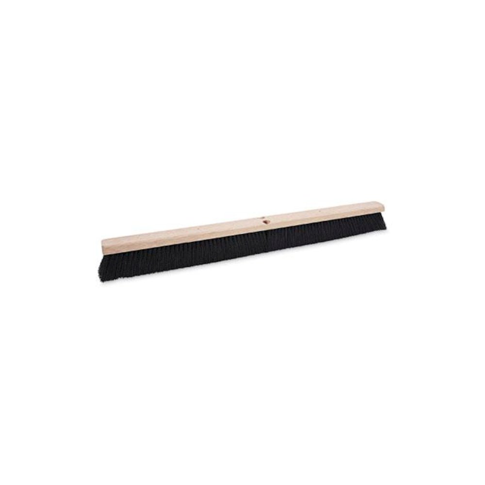 Floor Brush Head, 3" Black Polypropylene Bristles, 36" Brush. Picture 1
