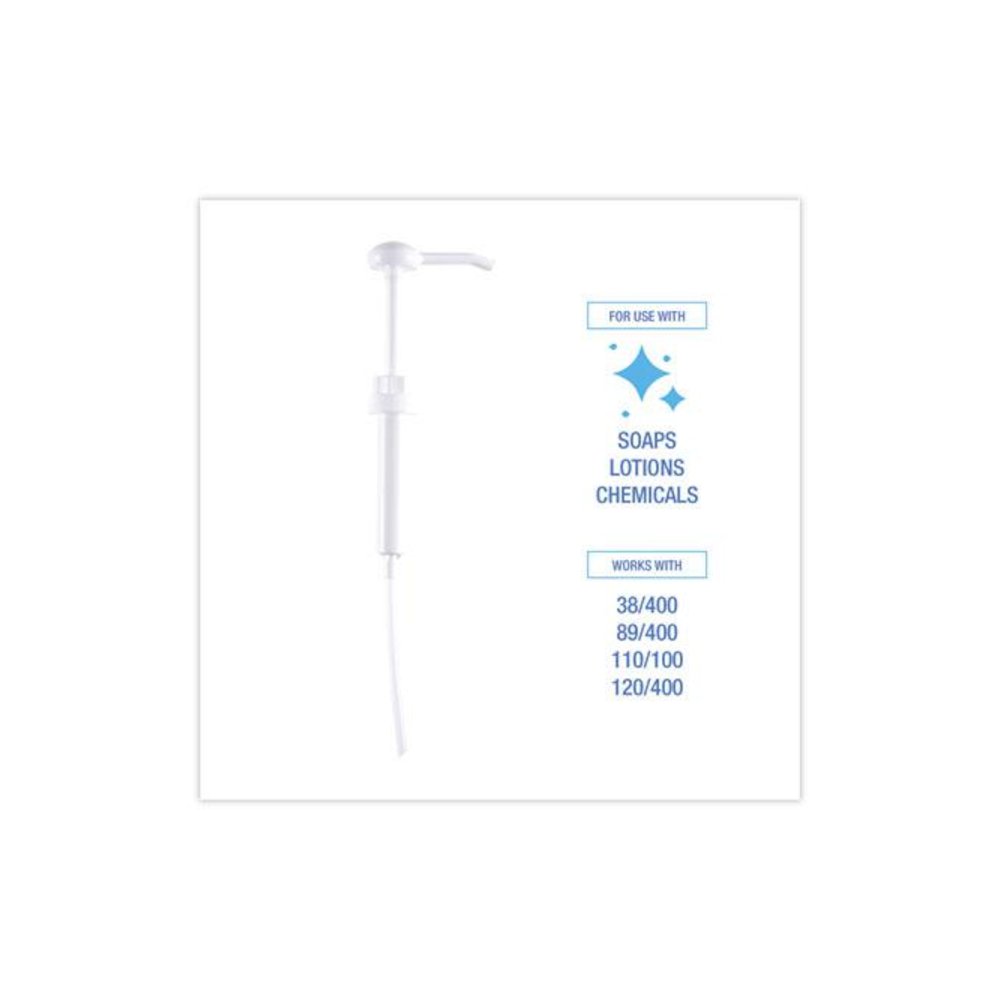 Siphon Pump for 1 gal Bottles, 1 oz Output, 12" Tube, Plastic, White, 12/Carton. Picture 6