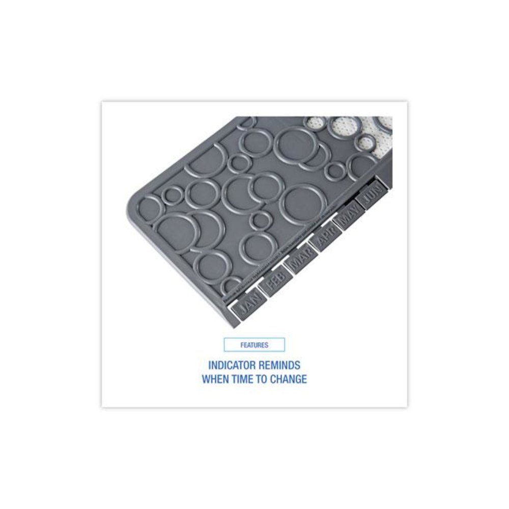 Commode Mat 2.0 Disposable Toilet Floor Mat, U-Shaped, Gray/White Non-Slip Surface, 22" x 22", 6/Carton. Picture 4