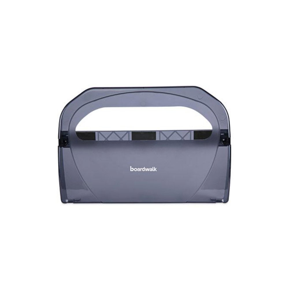 Toilet Seat Cover Dispenser, 17.25 x 3.13 x 11.75, Smoke. Picture 1