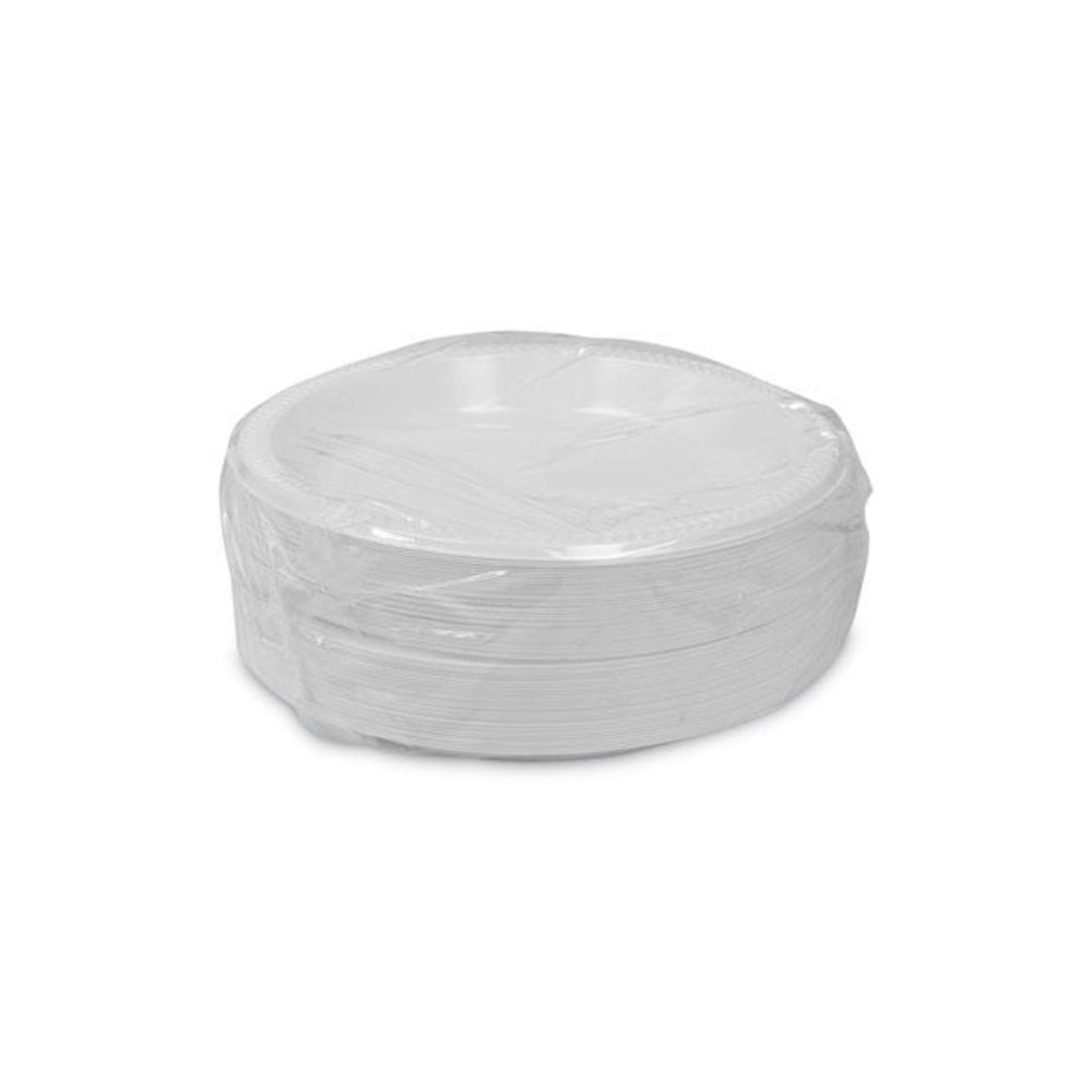 Meadoware Impact Plastic Dinnerware, Plate, 10.25" dia, White, 500/Carton. Picture 3
