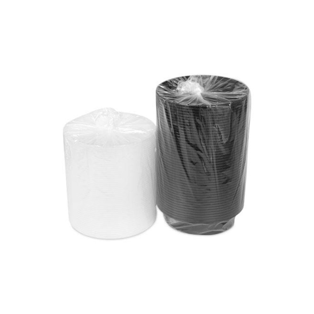 Newspring VERSAtainer Microwavable Containers, 24 oz, 7" Diameter, Black/Clear, Plastic, 150/Carton. Picture 3