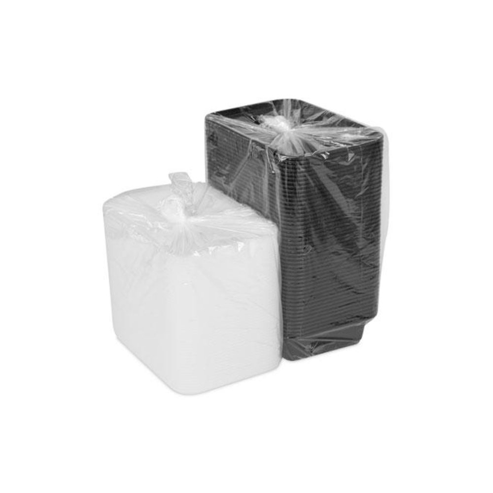 Newspring VERSAtainer Microwavable Containers, 38 oz, 8.8 x 6 x 2.5, Black/Clear, Plastic, 150/Carton. Picture 3