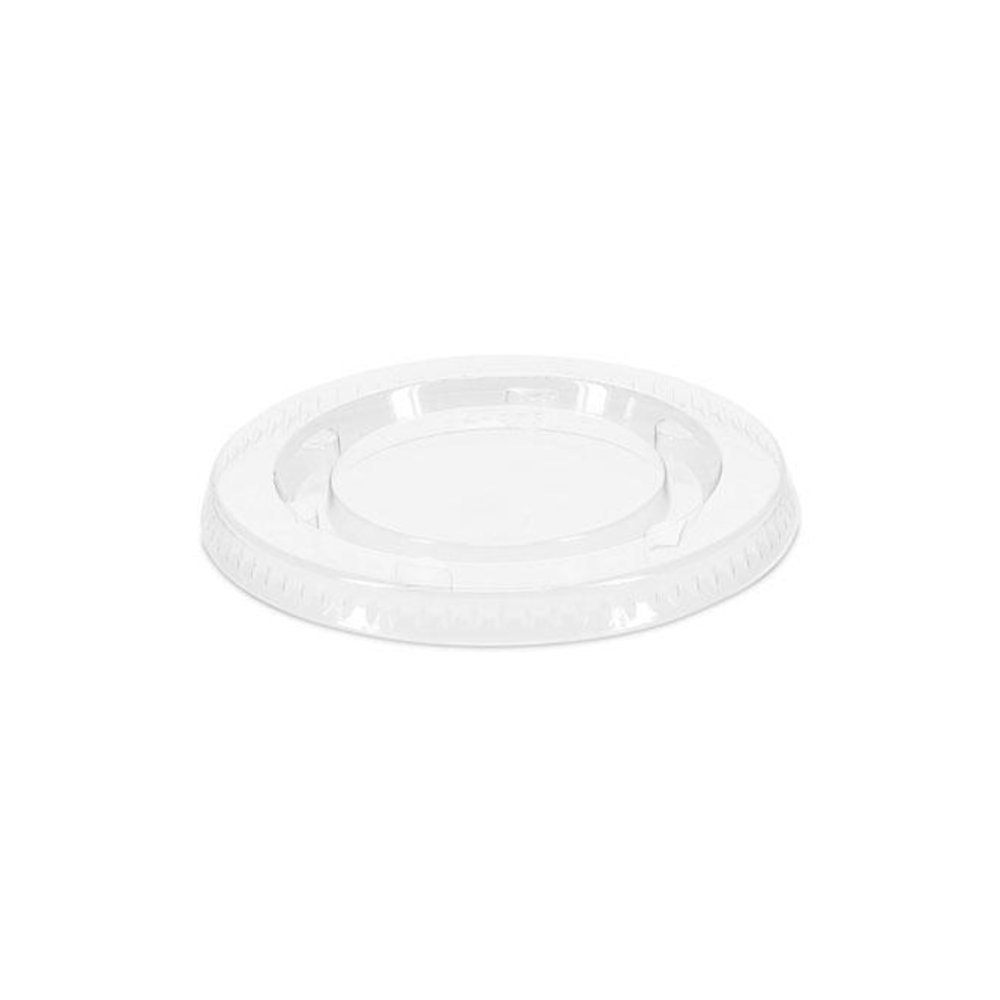 Plastic Portion Cup Lid, Fits 1.5 oz to 2.5 oz Portion Cups, Clear, 100/Pack, 24 Packs/Carton. Picture 1