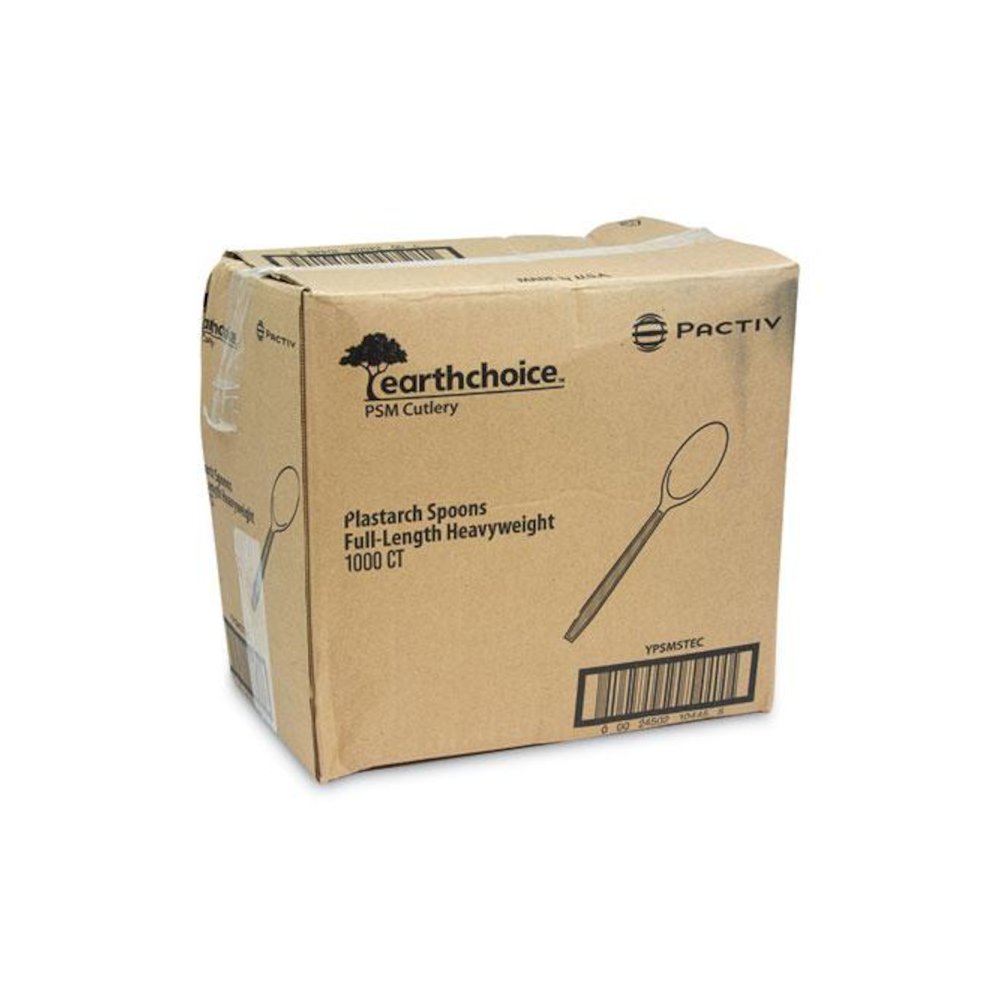 EarthChoice PSM Cutlery, Heavyweight Spoon, Plastic, Tan, 1,000/Carton. Picture 2
