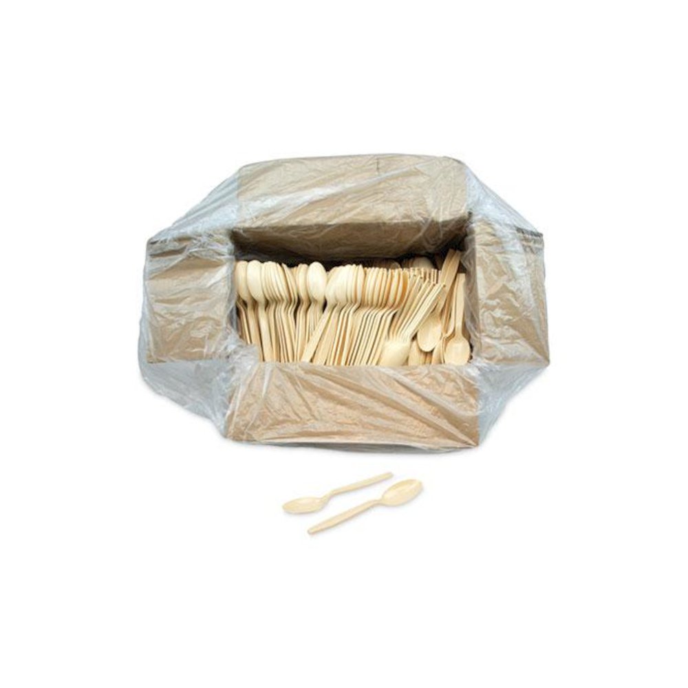 EarthChoice PSM Cutlery, Heavyweight Spoon, Plastic, Tan, 1,000/Carton. Picture 4