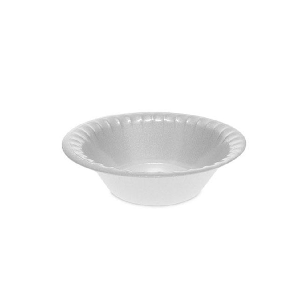 Placesetter Deluxe Laminated Foam Dinnerware, Bowl, 12 oz, White, 1,000/Carton. Picture 1