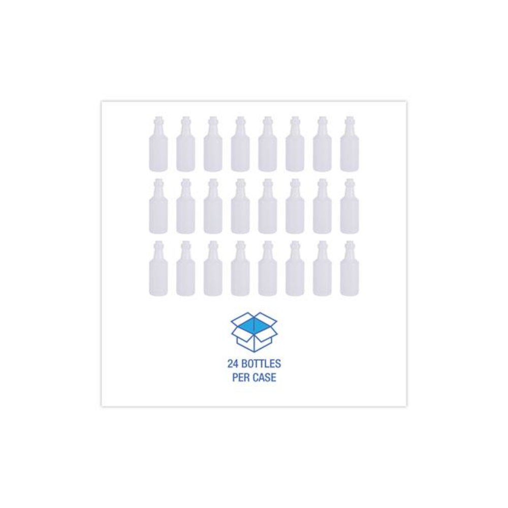 Easy-Grip Plastic Spray Bottle, 16 oz, Clear, 24/Carton. Picture 3