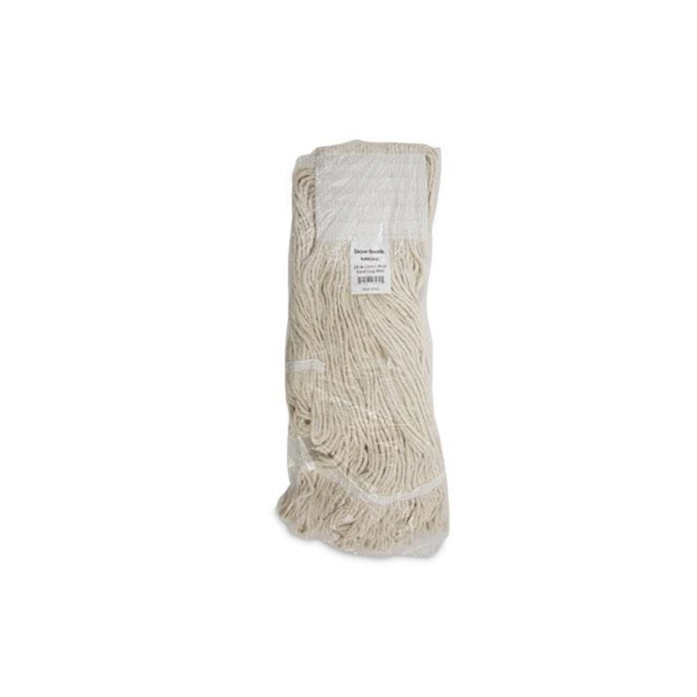 Mop Head, Pro Loop Web/Tailband, Premium Saddleback Head, Cotton, 24 oz, White, 12/Carton. Picture 7