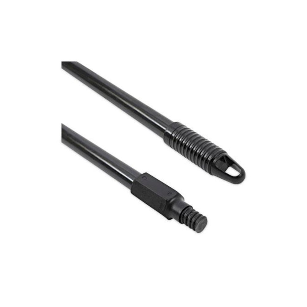 Fiberglass Broom Handle, Nylon Plastic Threaded End, 1" dia x 60", Black. Picture 4
