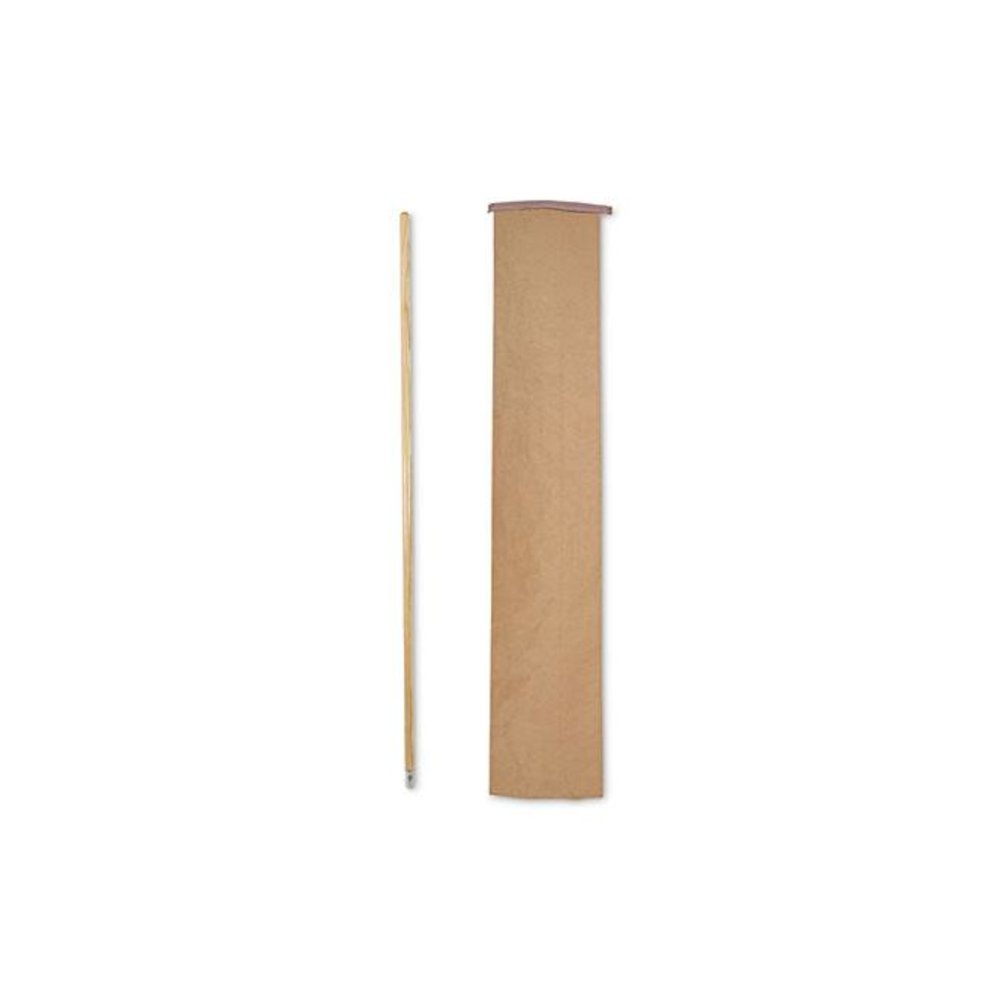 Lie-Flat Screw-In Mop Handle, 1.13" dia x 60", Natural. Picture 6