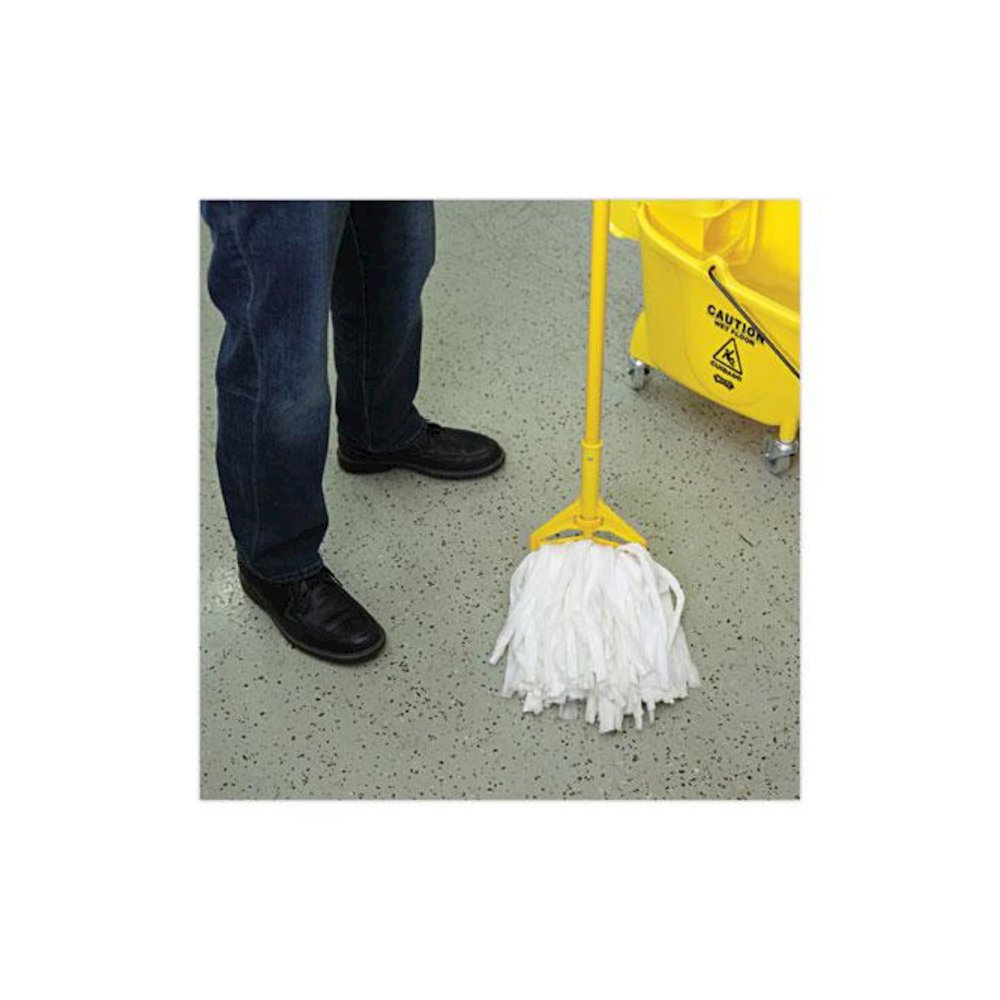 Nonwoven Cut End Edge Mop, Rayon/Polyester, #20, White, 12/Carton. Picture 5