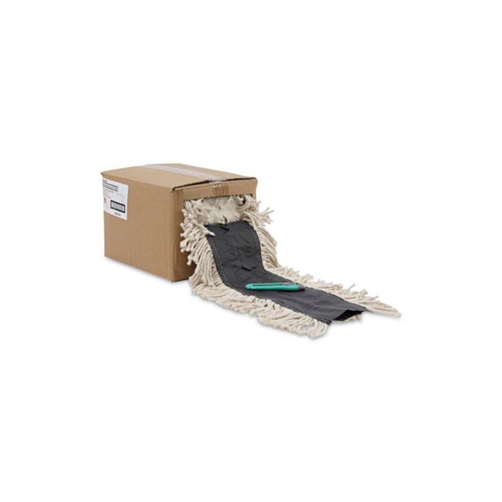 Flash Forty Disposable Dust Mop Heads, Cotton, 5", Natural. Picture 1