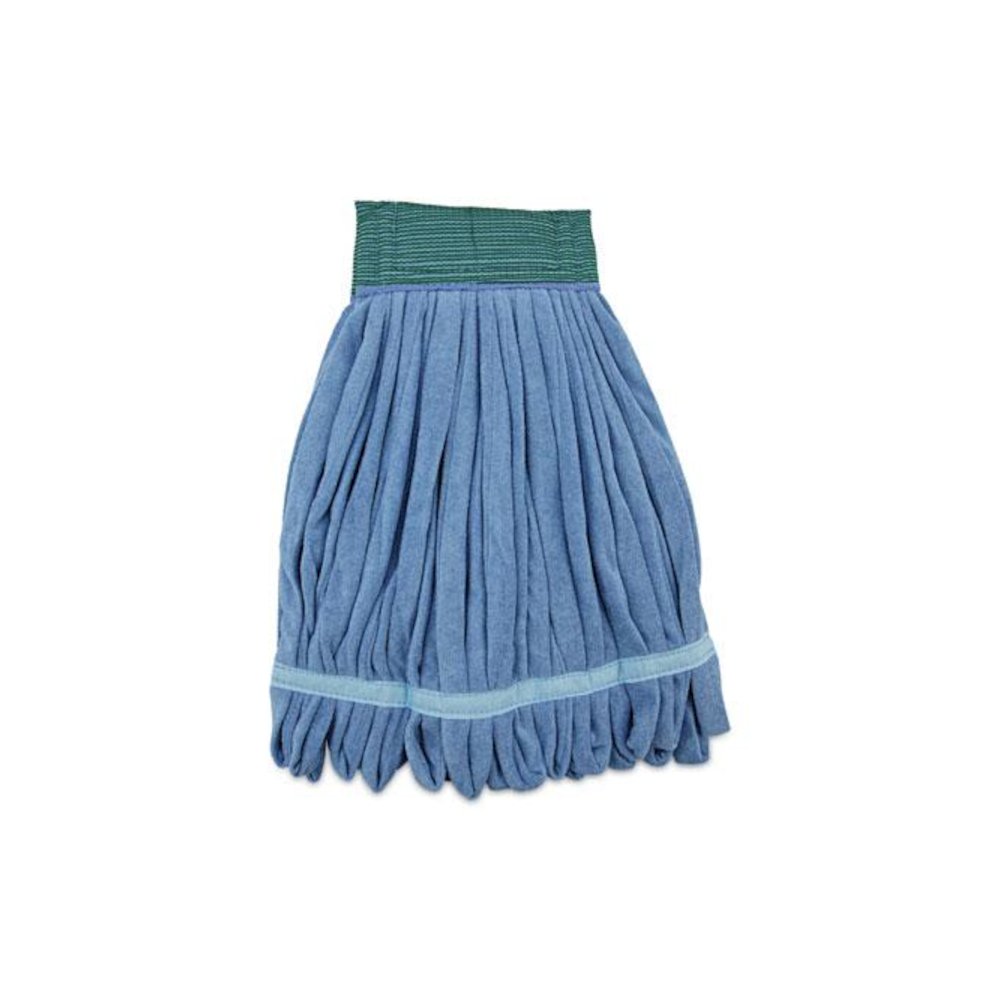 Microfiber Looped-End Wet Mop Heads, Medium, Blue, 12/Carton, 12/Carton. Picture 1