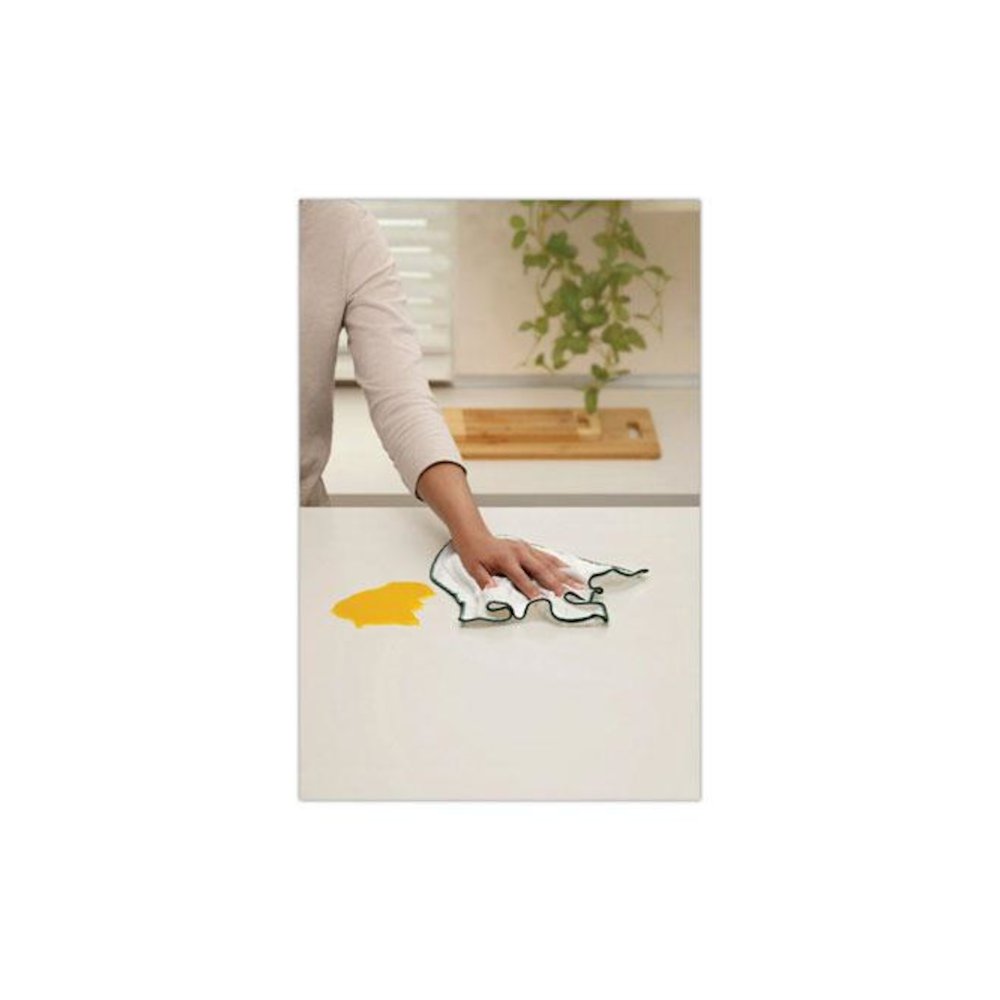 Kitchen Cleaning Cloth, Microfiber, 11.4 x 12.4, White, 2/Pack, 12 Packs/Carton. Picture 3