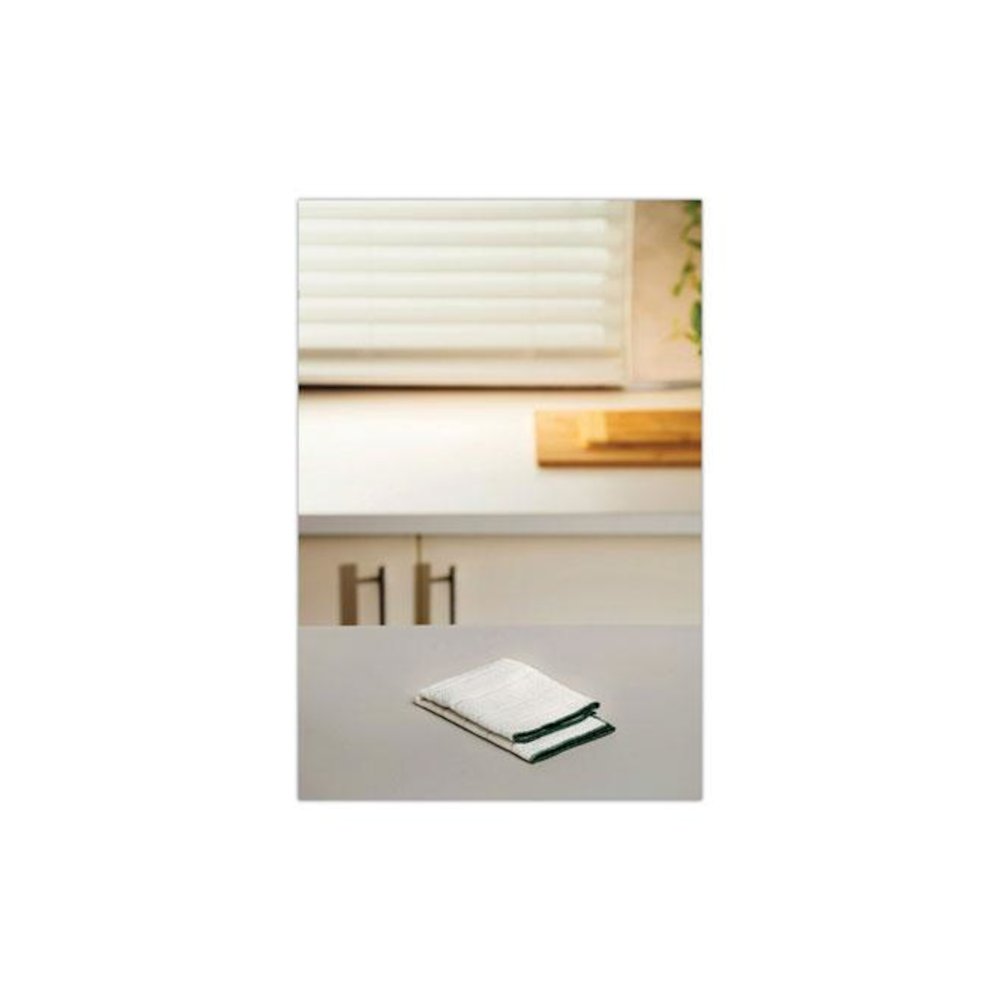 Kitchen Cleaning Cloth, Microfiber, 11.4 x 12.4, White, 2/Pack, 12 Packs/Carton. Picture 4