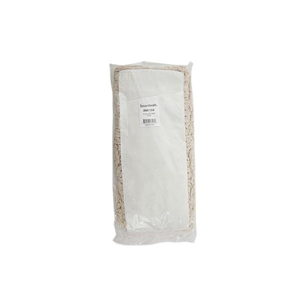 Industrial Dust Mop Head, Hygrade Cotton, 48 x 5, White. Picture 6